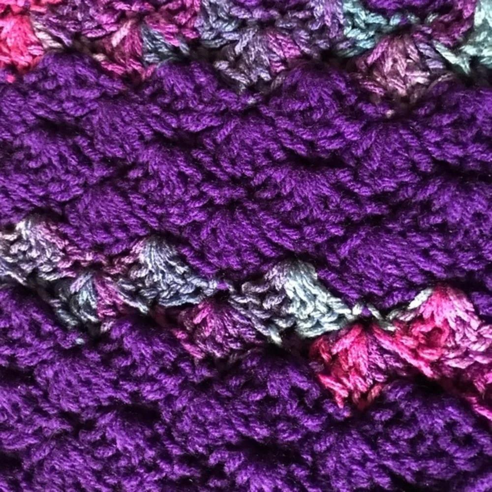 Hand‎ Crocheted Purple Mermaid Tail Adult Size
